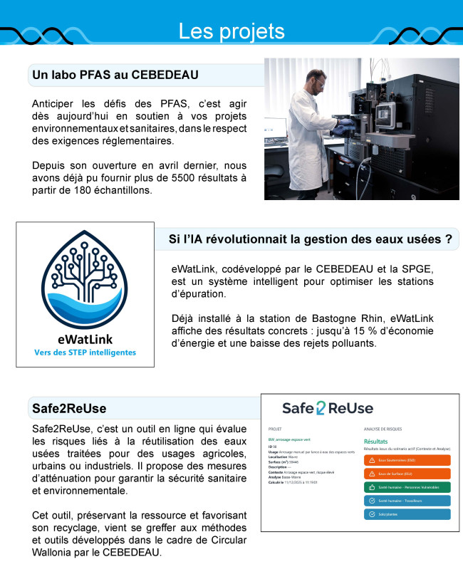 Projets&nbsp;: PFAS, IA, Safe2ReUse